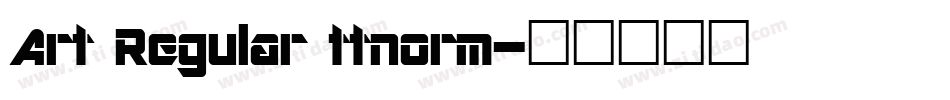 Art Regular ttnorm字体转换
